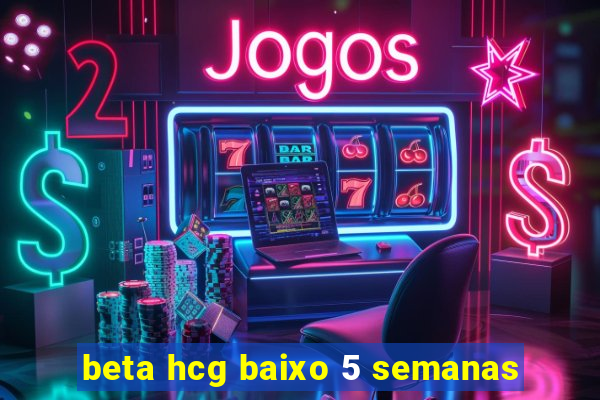 beta hcg baixo 5 semanas